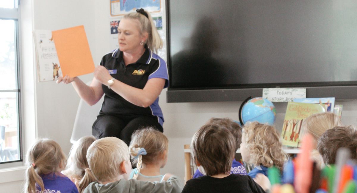 Benefits of storytime in a childcare setting